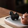 Exquisite Dark Horse Yuanbao Tea Pet: Zodiac Wealth-Attracting Tang Horse Ornament