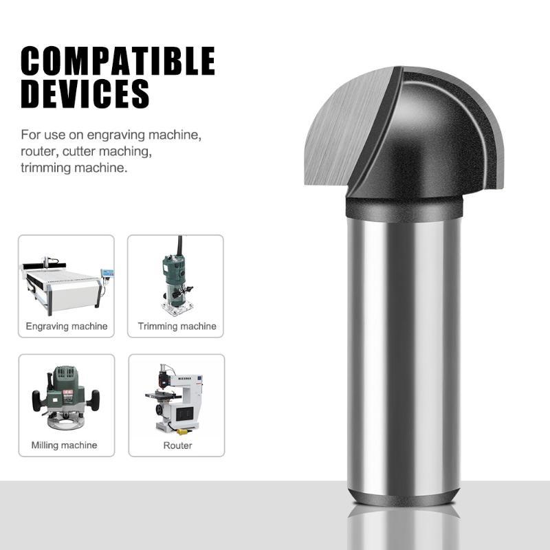 Round-Bottomed Router Bit, Semi-Circular Slotting Cutter, Round-bottom Engraving Cutter, Semi-Circular Face Milling Cutter