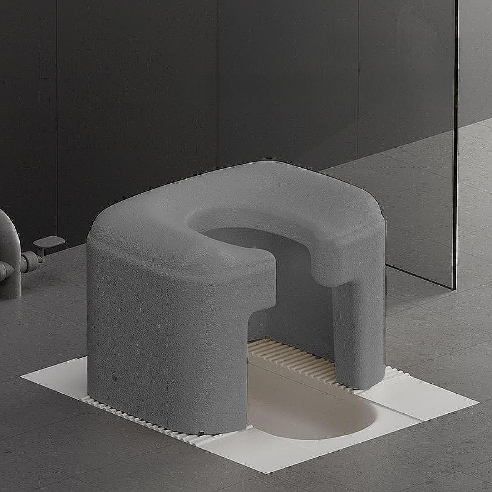 

Стул для туалета и душа Компактный Функциональная устойчивость Пожилые люди Нескользящий