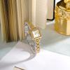 College Style Small Sugar Cube Female Watch Student Retro Temperament High Value Waterproof Quartz Watch