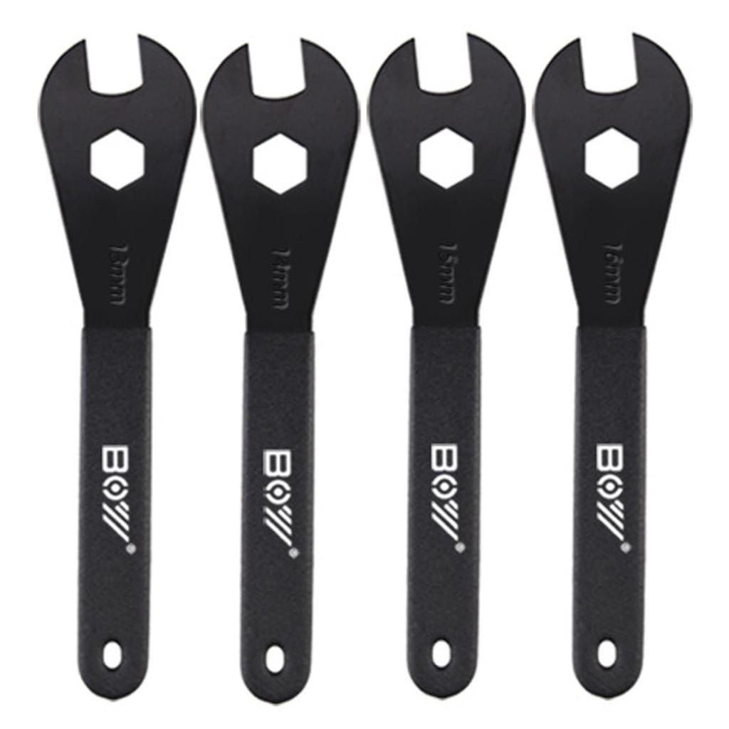 Bicycle Cone Wrench Set Tool Bicycle Wheel Hub Axle Nut Installer Remover Cycling Spanner (13, 14, 15, 16, 17, 18, 19mm)