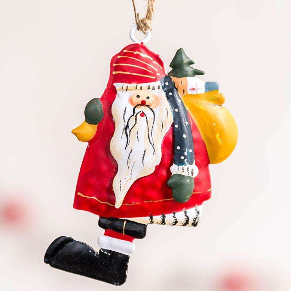 Santa Claus Christmas Decorations Multicolor Drop Ornaments Hanging Pendants  Party Supplies