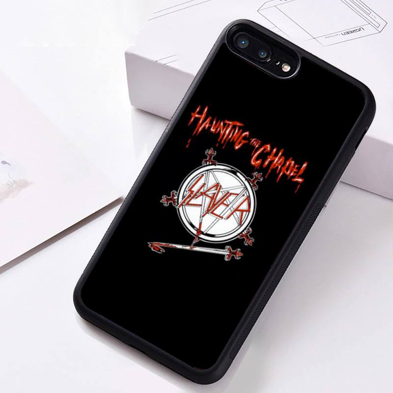 Slayer Heavy Metal Rockband Telefonfodral Gummi för iPhone 12 pro max mini 11 pro XS MAX 8 7 6 6S Plus X 5S SE 2020 XR fodral