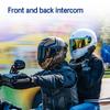 BT-12B Motocyklová přilba Interkom Bluetooth 5.0+CSR Headset 2000mAh baterie Handsfree pro celo/poloviční helmu Jezdectví Komunikace Přehrávání hudby