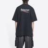 Balenciaga Political Campaign T-shirt Large Fit 'Washed Black' Men's 641675TKVJ19034