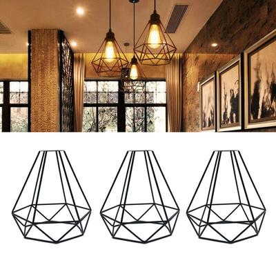 Iron Hanging Lamps For Ceiling Lights Shade Chandelier Pendant Dinning Home Decor Retro Parlor Edison Metal Wire Cage Modern