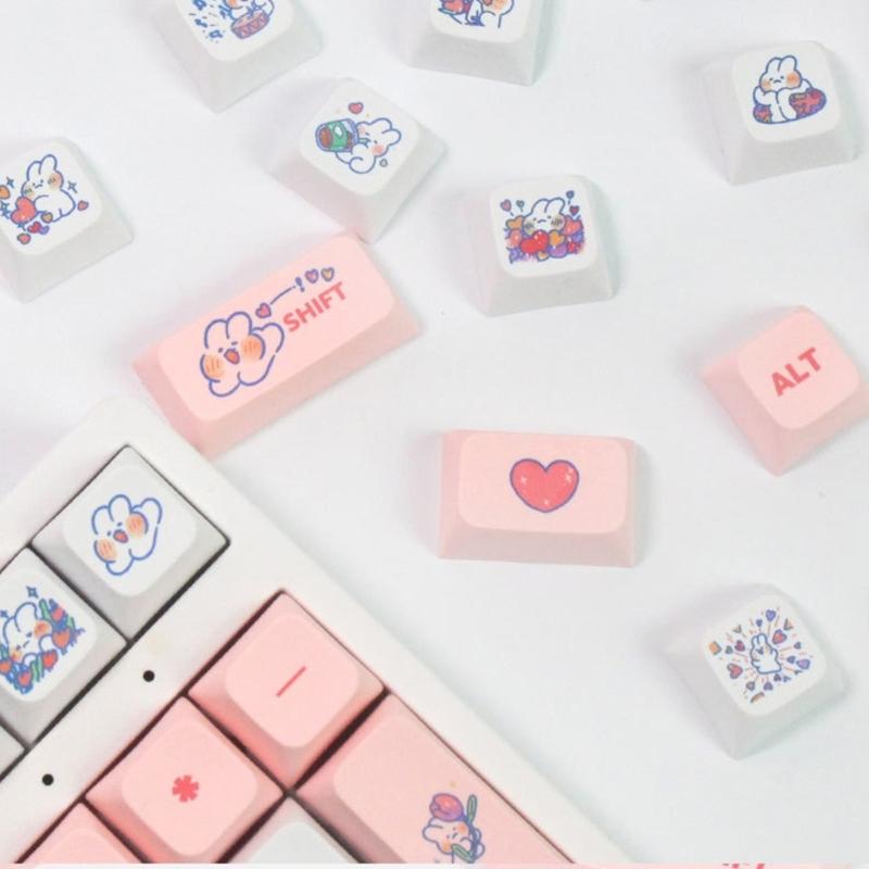 Conjunto de Keycaps 138 teclas XDA Profile PBT Dye Sublimation para teclado mecânico para jogos -MX hes Keypad