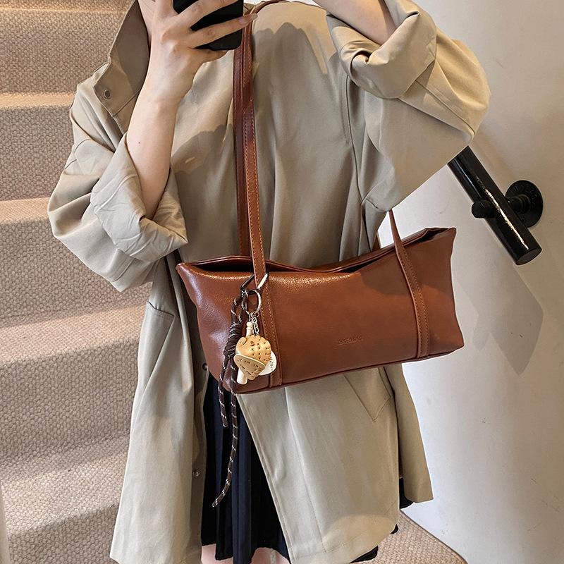 Bags Women'S Trendy Retro Portable Commuter Bags Simple Large-Capacity Shoulder Bags Underarm Bags