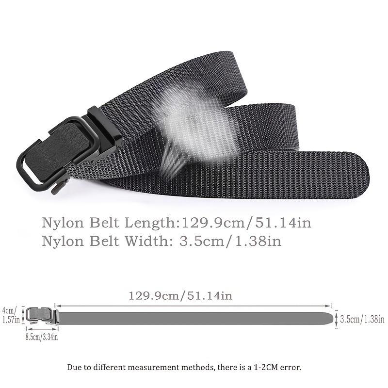 Toothless Buckle Can Be Cut Belt Military Training Canvas Tactical Belt Casual Automatic Buckle Tooling Student Belt Male
