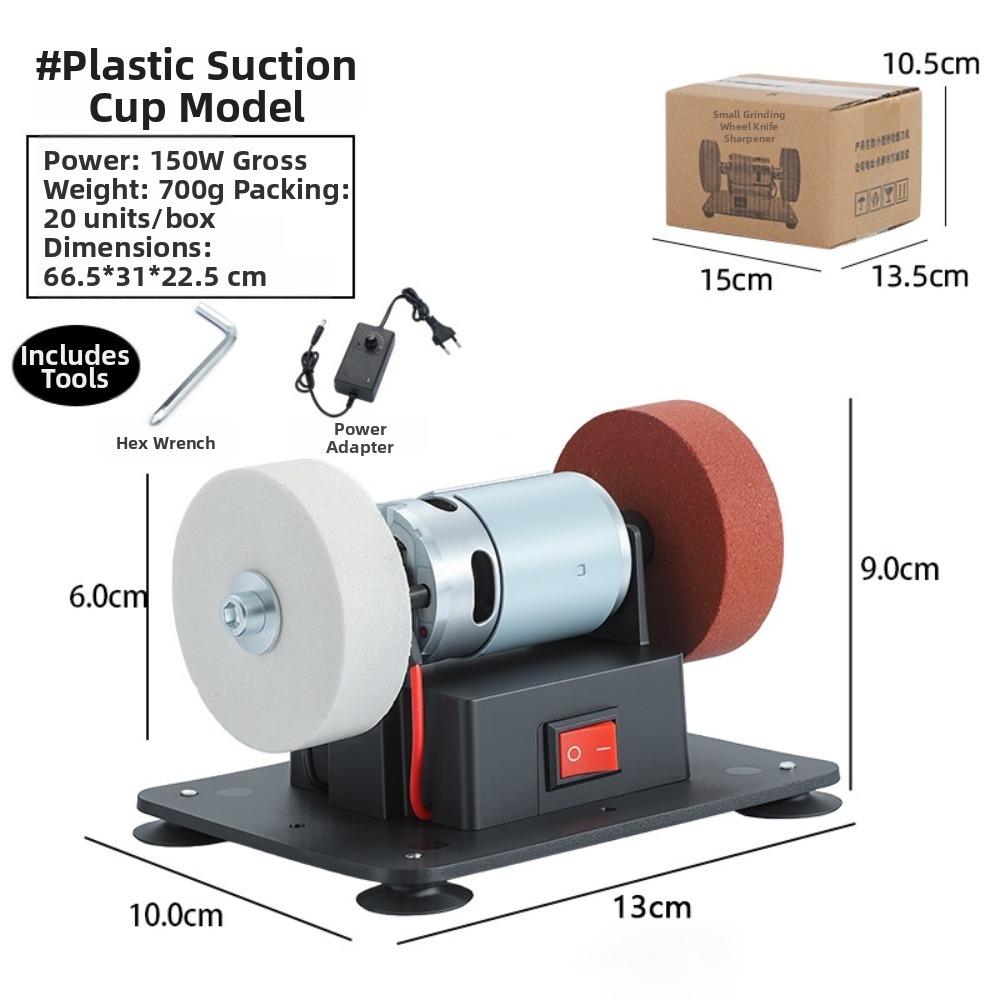 Speed Adjustable Mini Bench Grinder Sturdy Base Dual Wheel Grinder New Electric Grinder for Home
