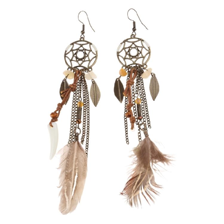 

Feather Tassel Earrings Drop Earrings For Women Jewelry Accessories Presents 1