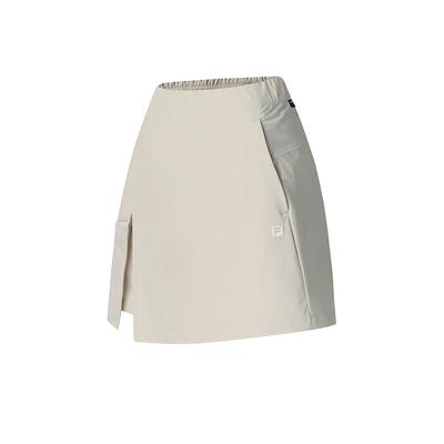 Explore Series Moda Versátil Simples Confortável Saia Casual para Exterior Mulher saias Bege Leitoso A11W527808F-BG