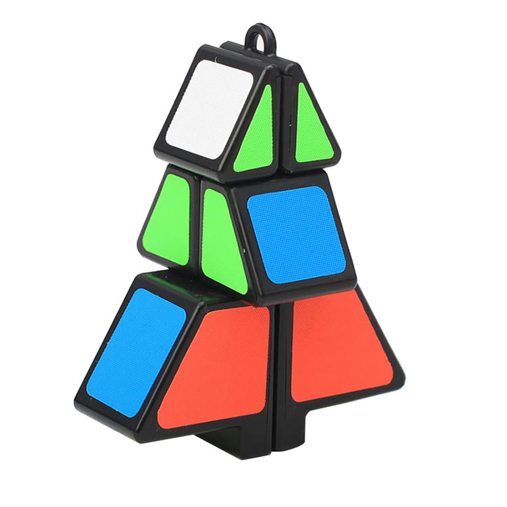 (H0825)Magic Cube 1x2x3 Christmas Tree Cube Puzzle Ultra-Smooth Magic Puzzle xmas Gifts
