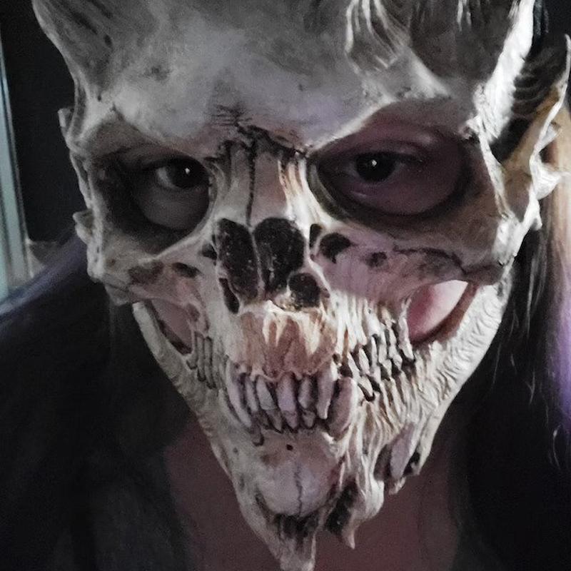 Horror Halloween Skeleton Mask Skull Warrior Mask Death Skull Mask Demon Skull Horror Party Masque Masquerade Masks
