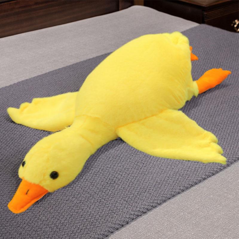 50-190Cm Giant Size Fluffy Goose Plush Sleep Pillow Cute Animal Stuffed Swan Duck Plushies Dolls Kids Birthday Gift Filling Toys