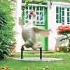 30*45cm Gans Acryl Gartenstecker Niedliche Gans Statue Gartendekorationen Rasen Topfpflanzendekoration Blumentopf Verzierung