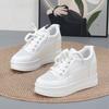 Fashion 7CM Women White Sneakers Platform Shoes Woman Pumps Autumn Tennis Shoes Summer Heels Shoes Height Increasing
