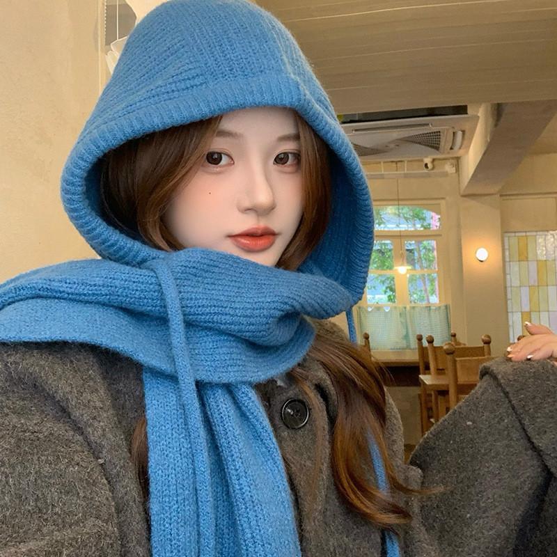 Wool Blend Knit Hat For Women With Warmth And Casual Style For Winter Comfort Blue