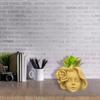 Rose Girl Concrete Silicone Pot Mold Succulent Flowerpot Clay Cement Plaster Molds DIY Home Garden Flower Pots Mould