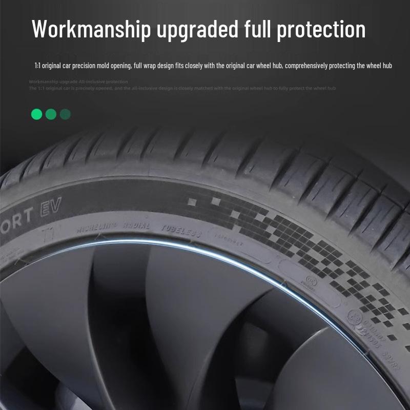 Tesla Model Y/3 19-Inch Hubcap Full-Coverage Tire Protection & Accessory.