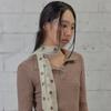 Oat Crinkle Dot Scarf (LY)