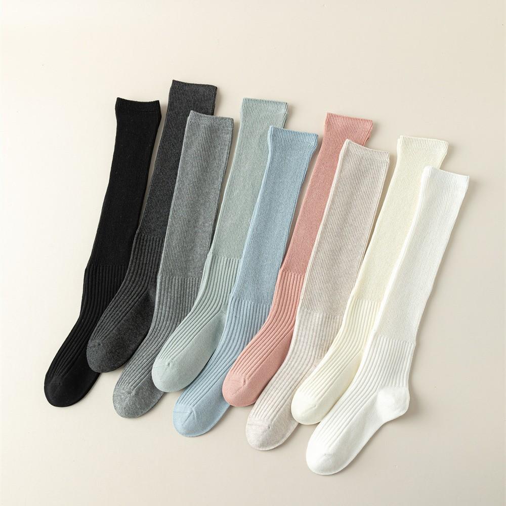 Ballet Calf Socks Women'S Double Needle Versatile Academy Style Beautiful Legs Shaping Women'S Cotton Long Pile Socks