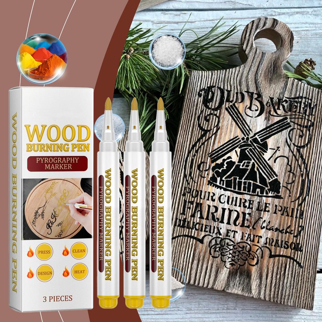 3/9 Pieces/Set Scorch Pen Wood Burning Marker Wood Burning Pen Scorch Pen Marker Wood Burn Marker Pen for Craft Project