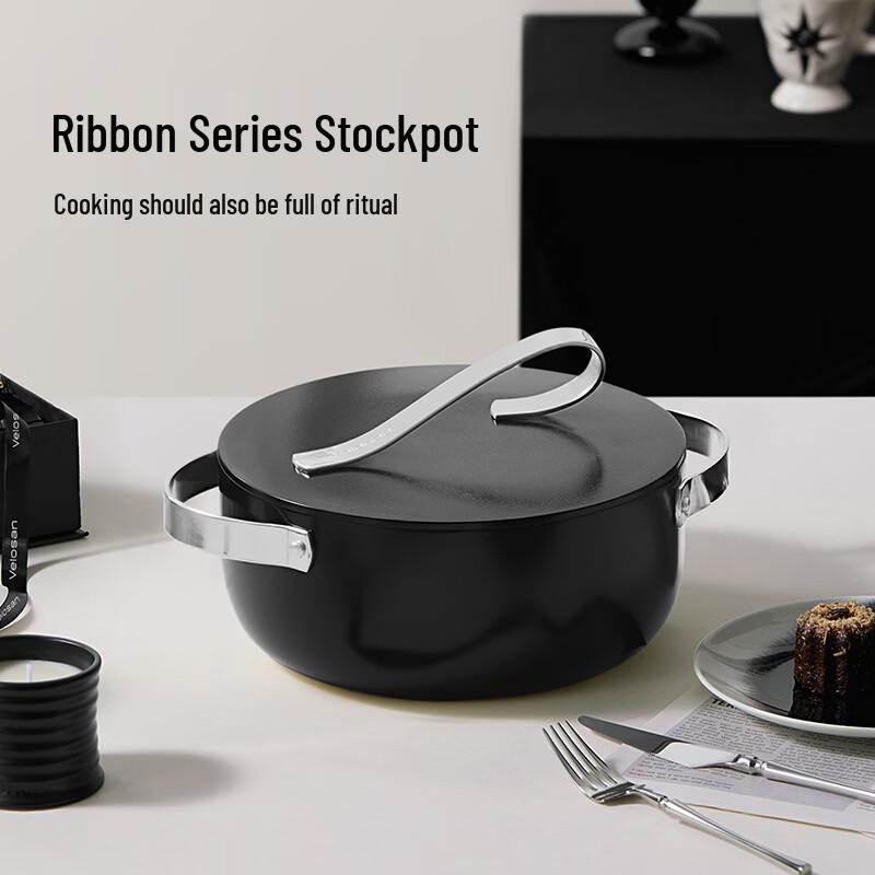 Velosan Freedom Ribbon 24cm Double-Handled Soup Pot