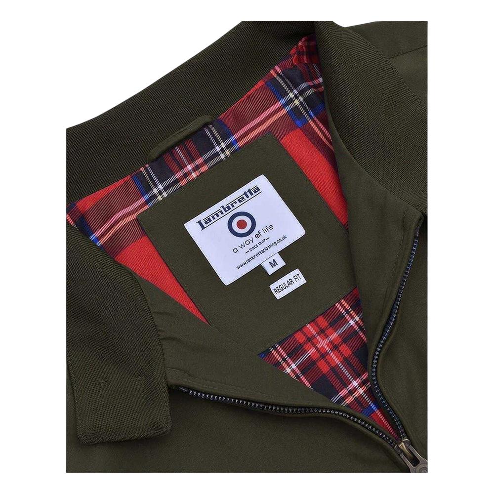 Lambretta Mens Embroidered Logo Shower Resistant Bomber Jacket