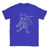 Leisure Mewtwo Line Art Tshirt For Unisex Round Collar Pure Cotton T Shirt Short Sleeve Tee Shirt 4xl 5xl 6xl Clothes