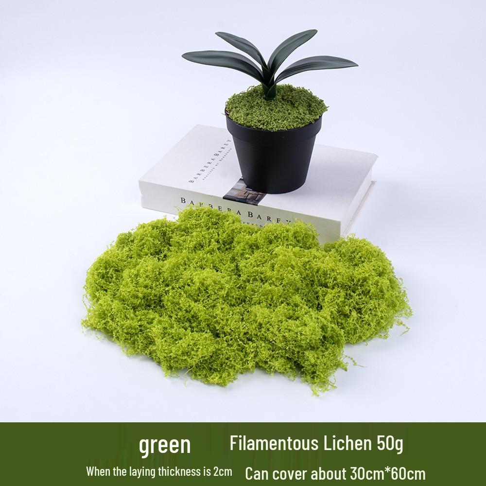 Artificial Moss Turf Landscape Ornament for Bonsai & Potted Plant Decoration