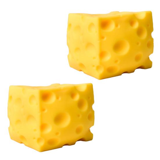 Gelber Käse Quetschspielzeug Weiches Langsam Aufgehendes Fidget Spielzeug zur Stressbewältigung Neuheit