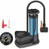 Portable High Pressure Bicycle Foot Pedal Pump with Gauge Quick Inflator Pump Electric Motorcycle Car Basketball Inflator
