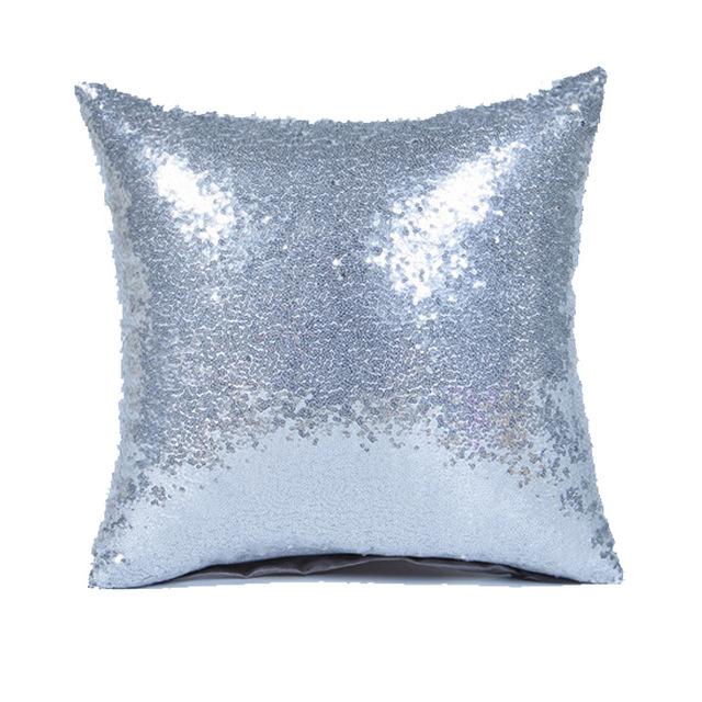1pc Decorative Sequins Pillowcase 40*40 30*50cm Home Decor Throw Pillow Cover for Sofa Cushion Cover Gold Silver Pillow Case Red