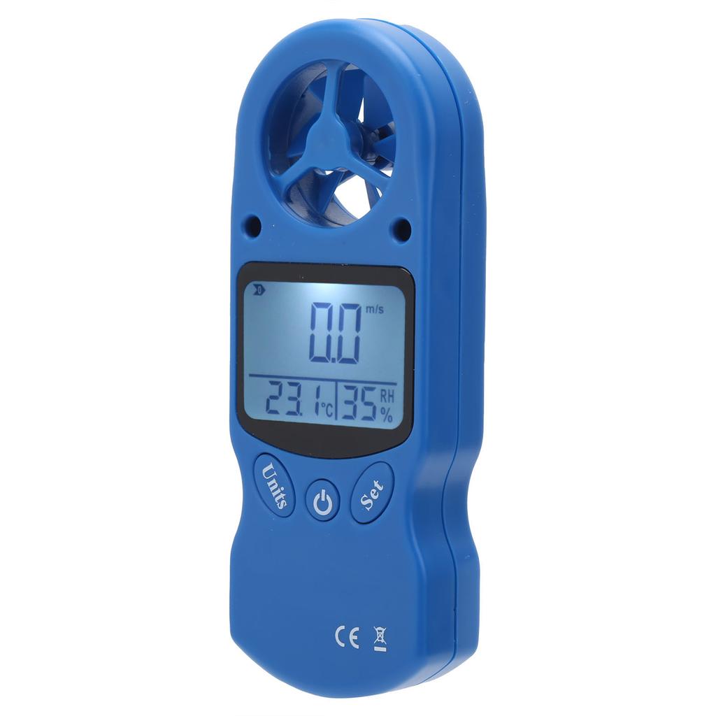 Mini Handheld Digital Anemometer Wind Speed Meter 0 30m s Temperature Gauge Tester