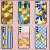 Fruit Lemon Painting  Phone Case For Samsung S25,S24,S21,S22,S23,S30,Ultra,S20,Plus,Fe,Lite,Note,10,9,5G Black Cover