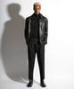 Seuteulaikeu Elegant Two-Pleated Trousers (Black)
