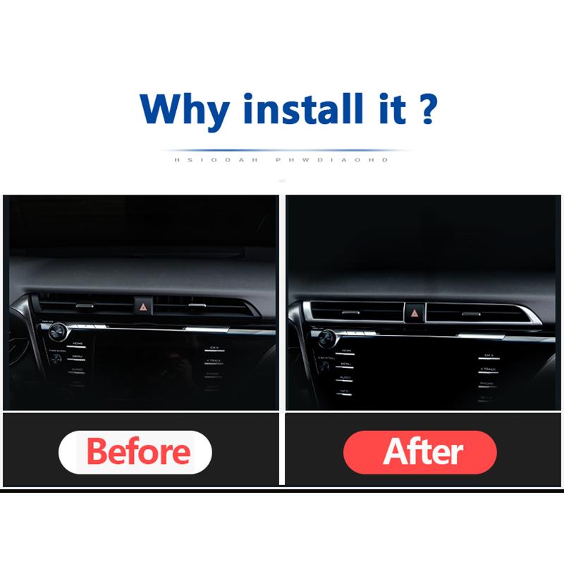 Pentru Toyota Camry 70 XV70 2018 Hybrid Car Control Central Aer Condiționat Prize de Aerisire Capac Decorat Accesorii Interioare