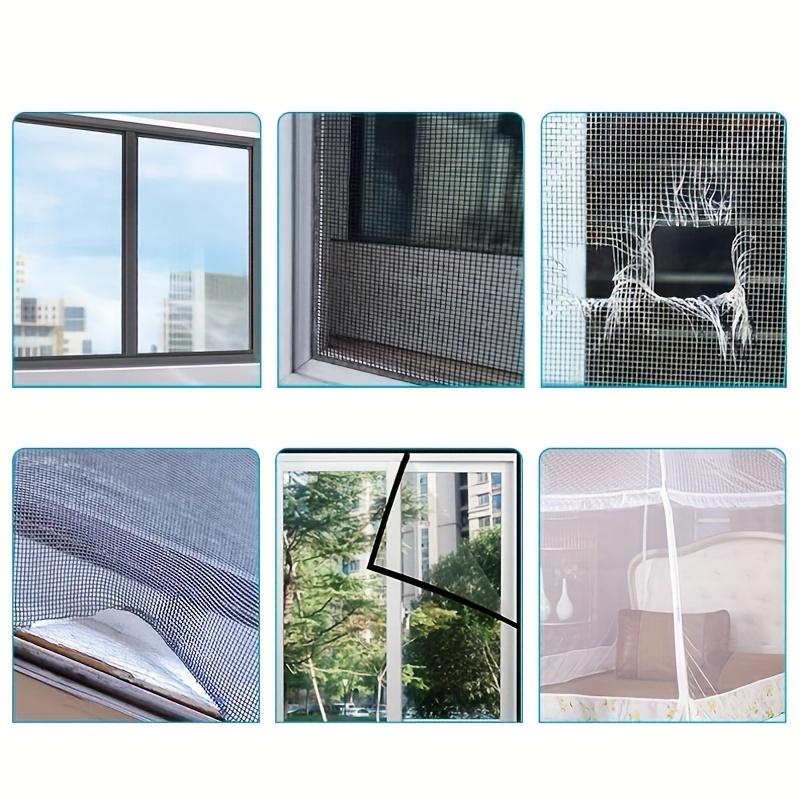 Waterproof Screen Repair Tape Roll, Self-Adhesive Netting for Windows & Doors, Tear-Proof Adhesive Film with Strong Bond, Mosquito Net Repair