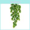 Wall Mounted Artificial Monstera Deliciosa Plant With Tangle Of Green Leaves For Indoor Decor