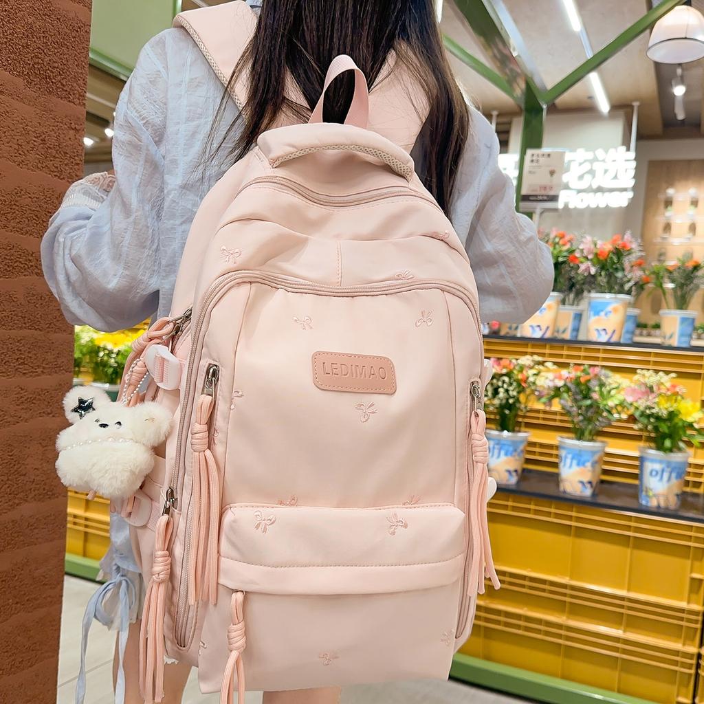2026 Girls' versatile backpack primary and junior school students lightweight schoolbag for boy and girl Campus backpack