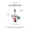Copper Metal Christmas Charm Bead Components Bead Components Santa Claus Pendant Bead Components Compatible With Authentic Original Bangle Bracelet