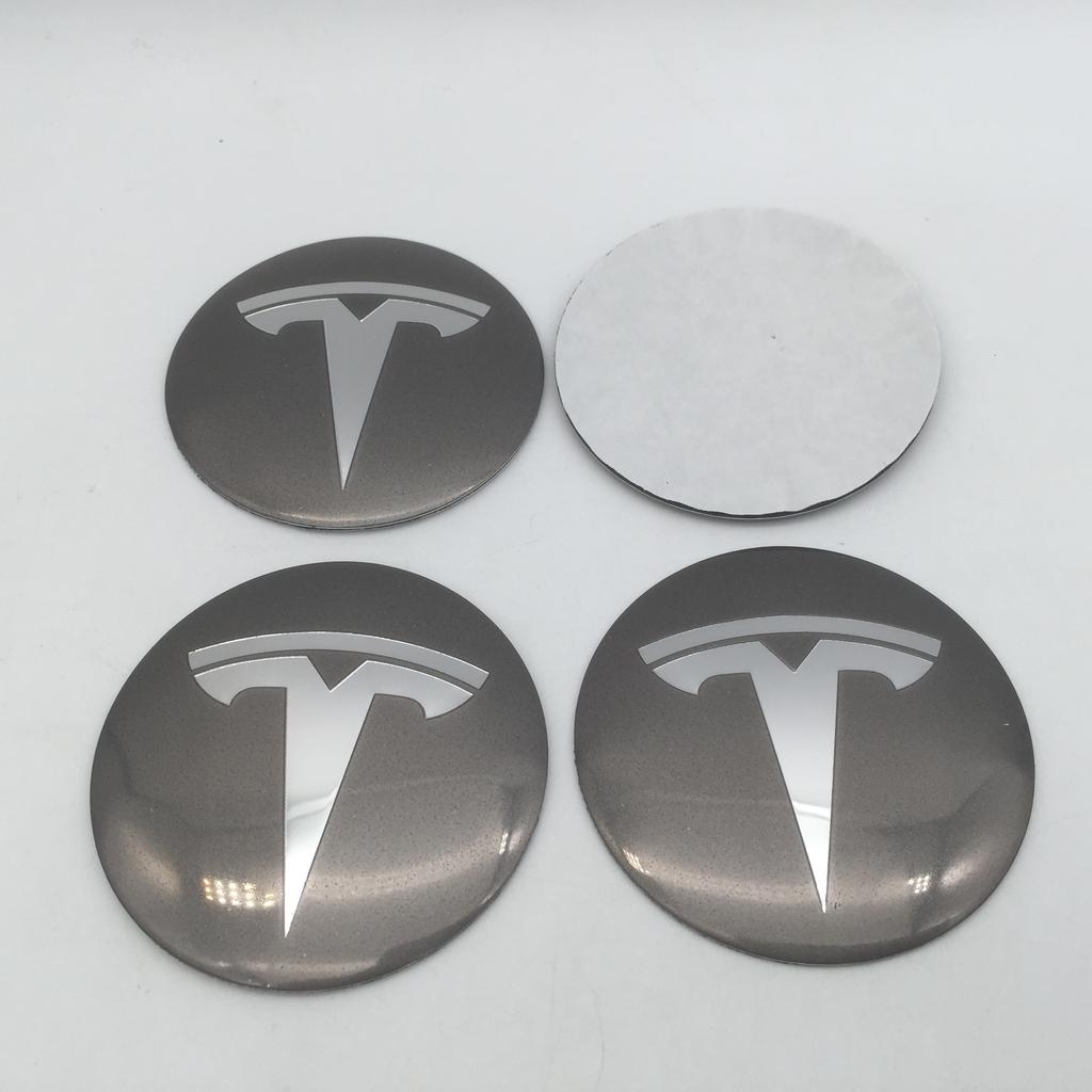 SGJPH1 19+1pcs 56mm 60mm 65mm For Tesla Model 3 Model Y Car emblem Wheel hub Center Cap Badge covers Decals Styling accessories