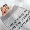 ARGUE , EXPLAIN & RIGHT Throw Blanket Polar Bed Fashionable Luxury Designer Loose Blankets