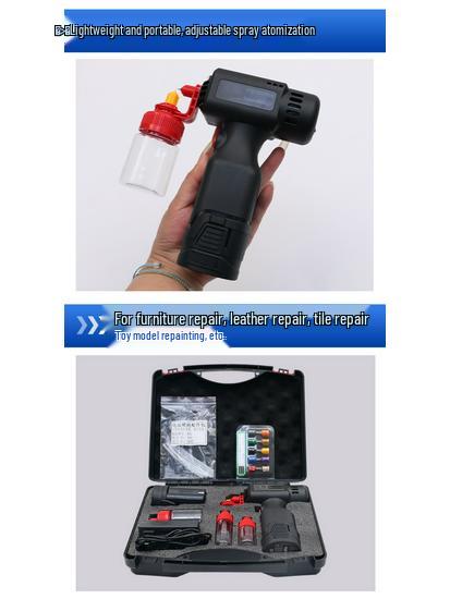 Compact Electric Spray Gun with Lithium Battery for High-Pressure Touch-Up Painting and Furniture Repair