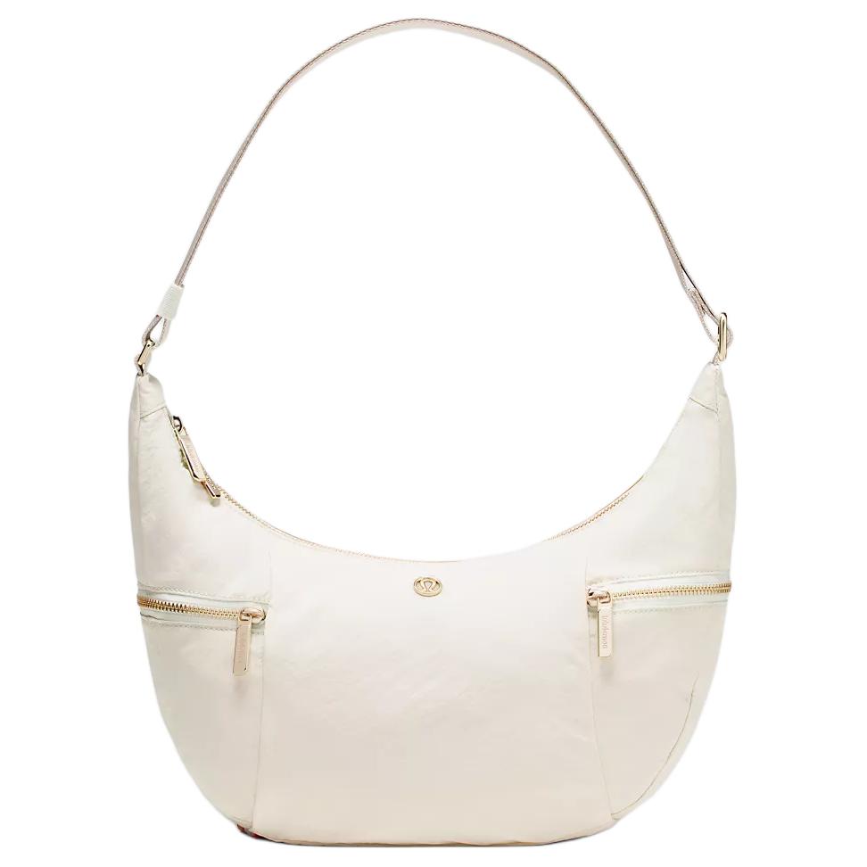 Lululemon Slouchy Sling 6L Fashionable Versatile Nylon Shoulder Bag Women bags White LU9DEXS-042797 White