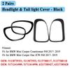 Headlight / Tail Lights Shell Cover Ring Decoration Trim Sticker for MINI Countryman Cooper F60 One JCW 2017-2023 / 2017-2019