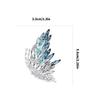 Multicolor Crystals Butterfly Brooch Comfortable Alloy Construction Easy To Wear On Scarves Hats