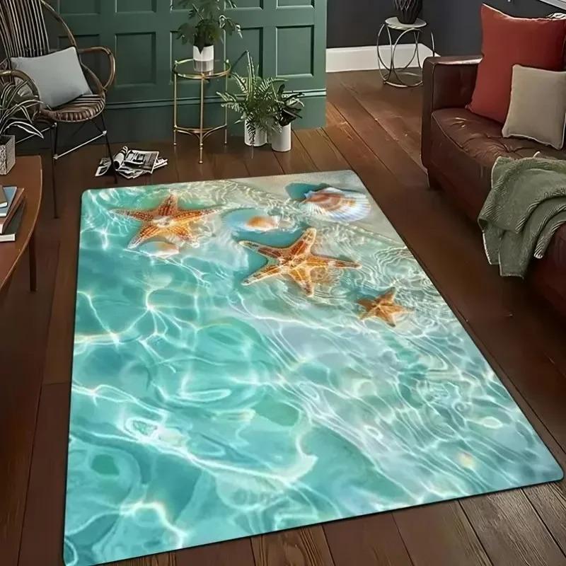 3D Fantasy Landscape Carpet Mat Rug Home Decoration Bridge Island Tunnel Illusion Living Room Floor Mat Living Room Decoration