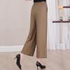 Summer High Waist Wide Leg Pants Women Clothes Casual Elastic Waist Plus Size Black Pants